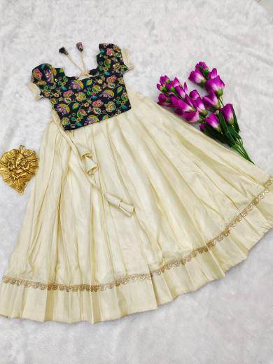 NEW LAUNCING KIDS LEHENGA CHOLI silk Kids clothing suppliers